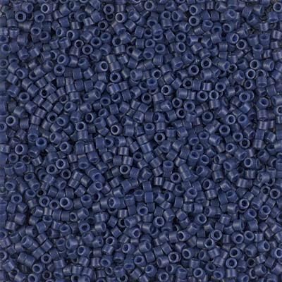 Miyuki Delica 11/0 Navy Blue OP. Dyed Duracoat 50gms Bag of Japanese Glass Beads