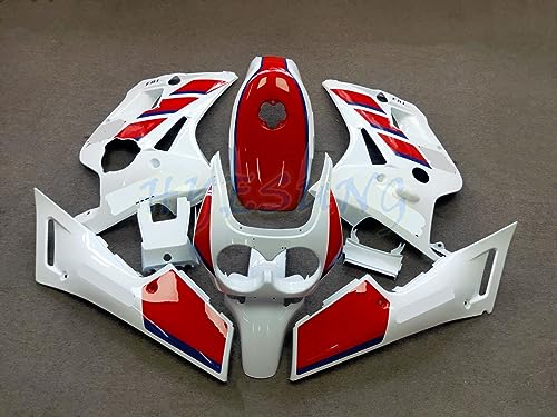 HYESUNG バイク外装 適合車種FZR250 2KR用 タンクカバー付きカウルセット フェアリングキット(赤白)