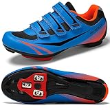 Unisex Mens Womens Road Bike Cycling Shoes,Indoor Bike Shoes Compatible with Look Delta/SPD Cleats,P