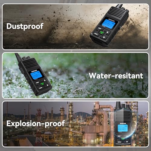 Image of SAMCOM FPCN30A Radios Walkie Talkies Long Range Business Commercial Professional UHF 2 Way Radios Two-Way Radio(6 Pack) with 6 Way Multi Gang Charger & Earpieces