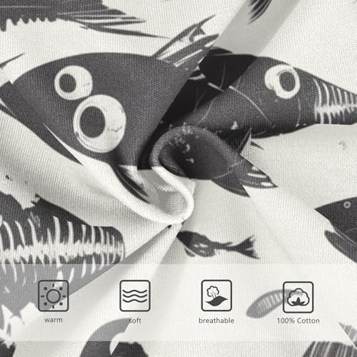 KLL Dead Fish Skeletons Toddler Boy Cotton Briefs Underwear Breathable Undies3