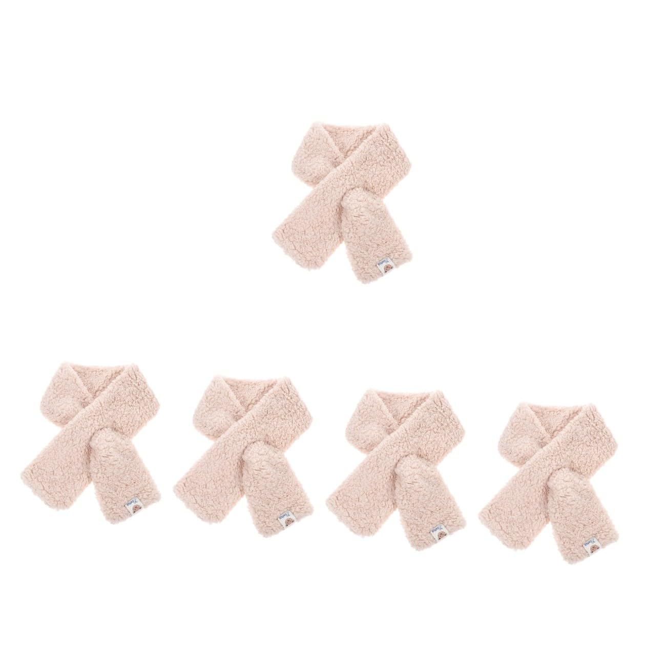 PRETYZOOM 4 Stück Schal Pañuelos Para Mujer Winterhandschuhe Reithandschuhe Skihandschuhe Winterwickel Pelzige Hülle Winterhalswärmer Damen-nackenwickel Plüsch Kunstpelz Verdicken Kind