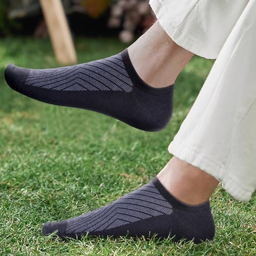 Image of YUEDGE Women's No Show Socks Breathable Invisible Ankle Socks Comfort lightweight Low Cut Socks For Women, 6 Pairs