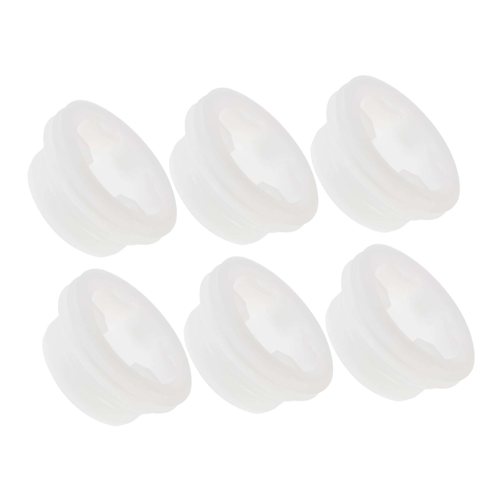 HAWILLOSCH 6pcs Oil Drum Cover Dust Cover Oil Barrels Caps Oil Barrels Lids Caps for Drum Leakage- Drum Cap Drum Sealing Bung Drum Bung Cover Drum Bung Lids Drum Bung Caps Polyethylene White