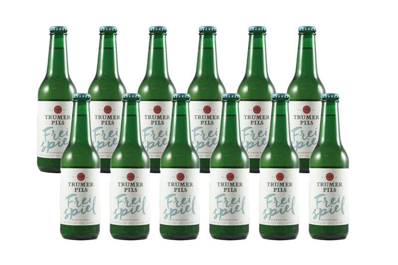 Trumer Freispiel - Alkoholfreies Pils Bier Paket - 12 x 0,33l aus Österreich Salzburg - Vielfach International Ausgezeichnet