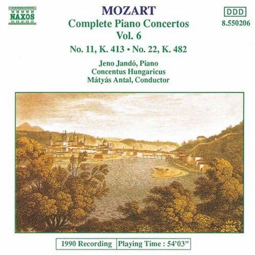 Piano Concerti 11 & 22 [Audio CD] Jen Jand; W.a. Mozart; Jenö Jandó; Wolfgang Amadeus Mozart; Matyas Antal and Concentus Hungaricus
