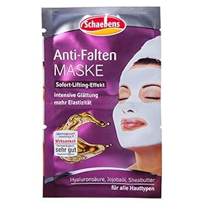 10 x Schaebens Anti Falten Gesichtsmaske – Straffung, Elastiziät, Feuchtigkeit (10 x 2 x 5mL für 20 Anwendungen)