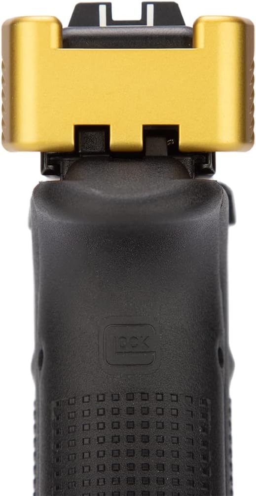 NDZ Performance Aluminum Slide Racker Assist Back Plate for Gen 1-5 Glock 17 19 19x 22 23 24 26 27 31 32 33 34 35 45 47 49, Improved Slide Grip - Made in USA