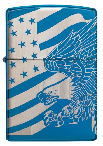 Encendedor Zippo diseño patriótico azul miniatura 2