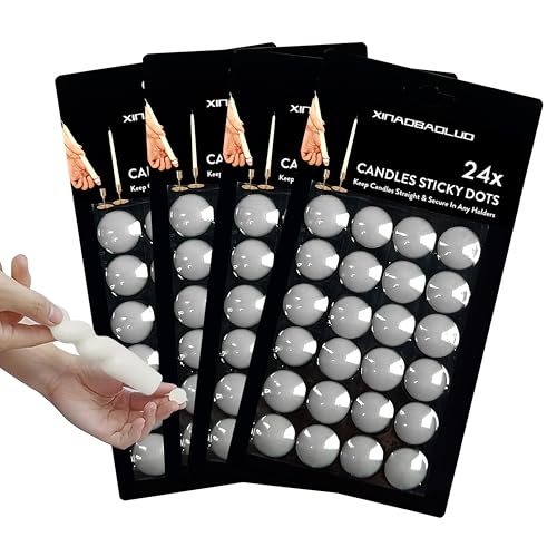Points adhésifs en spirale pour bougies de table et grands dîners - 2