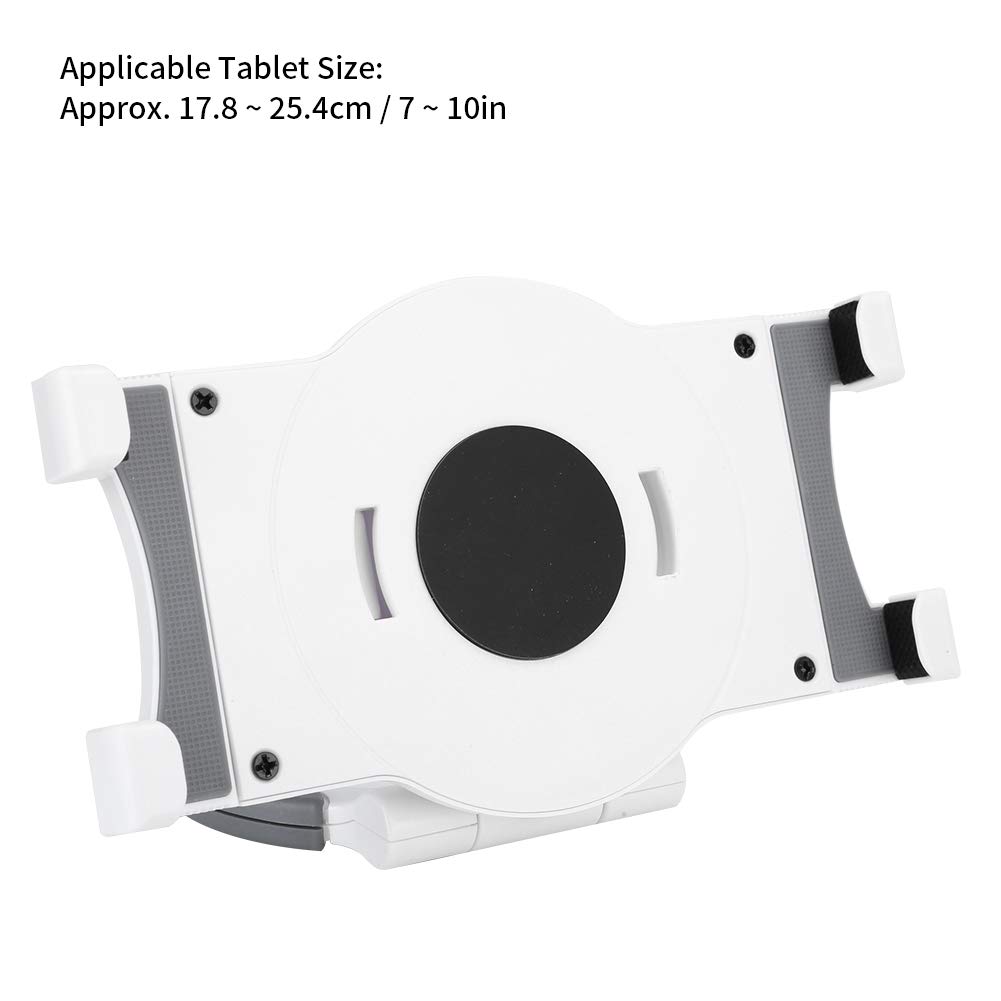 lyrlody Supporto da Tavolo per Tablet Supporto Universale per Tablet in Silicone ABS per Dispositivi da 7 a 10 Pollici con Impugnatura Espandibile con Anello Rotante a 360 Gradi per Uso da Bancone