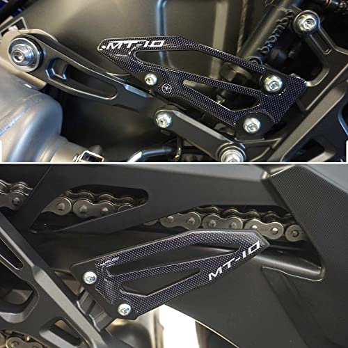 labelbike - 3D Stickers Motorcycle Footpegs Protectors Heel Sill Compatible with Yamaha MT-10 and SP 2022-2023