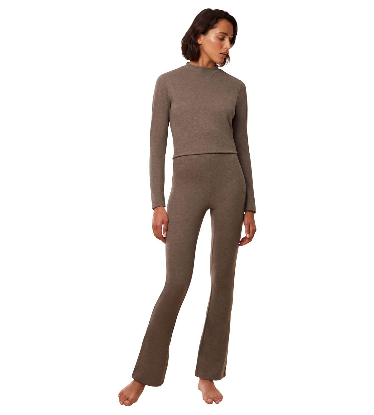Triumph Women's Smart Thermal Skinny Trousers X Pyjama Bottom, Brown-Light Combination, XL, Brown - Light Combination., XL