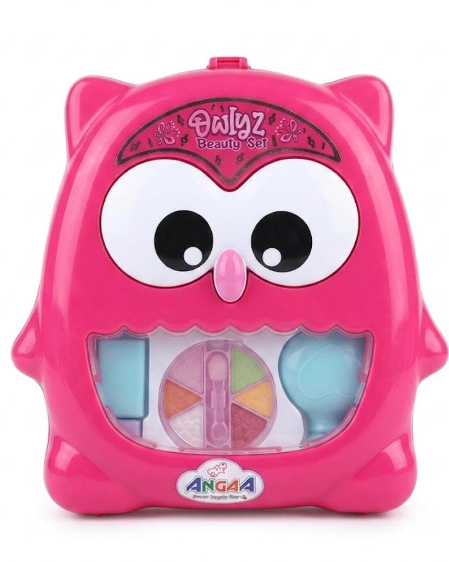 Owlyz Beauty Set, Pink, Owl Shaped Makeup Toy Kit for Girls, Includes Eyeshadow Palette and Brush, kids toys-picture-22
