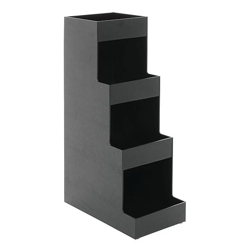 cal-mil 1261Classic Tier condimento, visualización, 6.5" ancho x 12" Profundidad x 20.5" Altura, Color negro