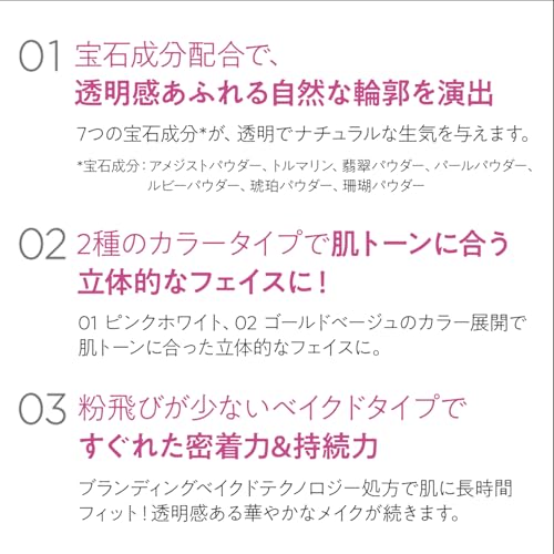ザ セム(The Saem) ルミナス マルチハイライター 01 ピンクホワイト 8g の商品画像 2