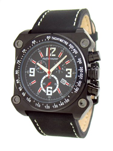 Montre Haffstreuner HA013 Homme Noir conçue en acier durable avec des finitions premium