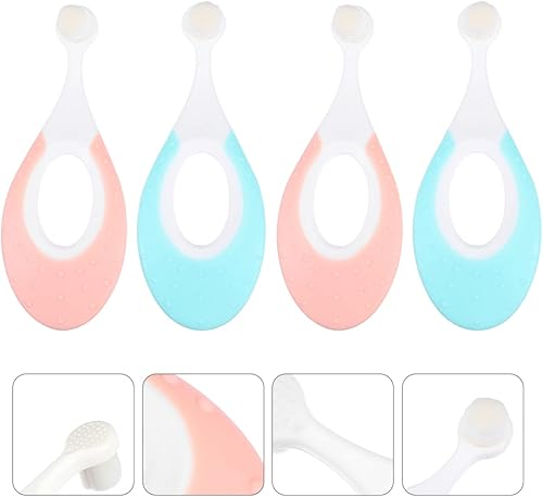 Miniatura 5 de Healifty Cepillo de dientes para niños Cepillo de dientes para bebés de 6 a 12 meses Cepillos de dientes eléctricos para niños Cepillo de dientes