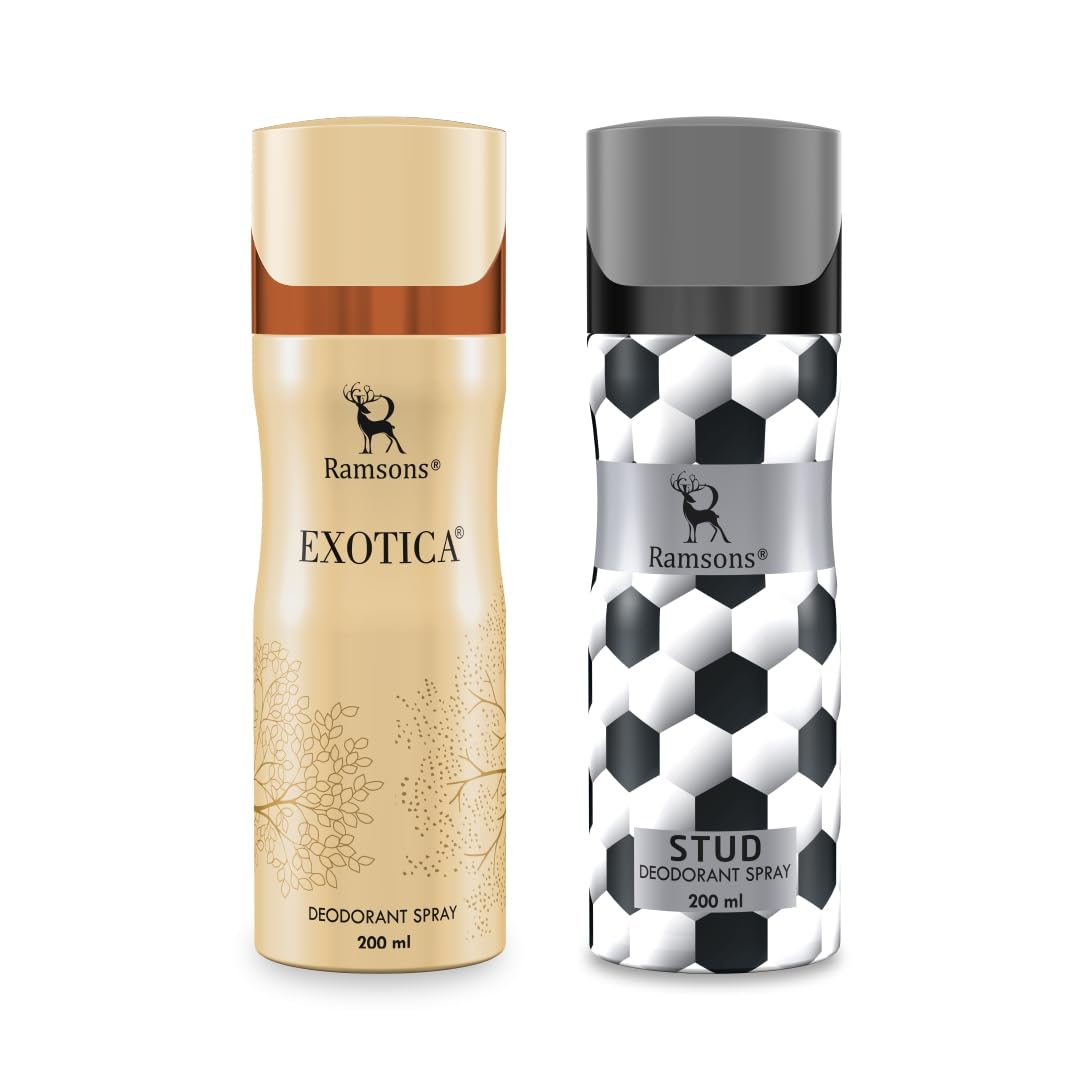 Ramsons - EXOTICA & STUD Deodorant Spray | 200 ML x 2 | Body Spray For Men & Women-image-6