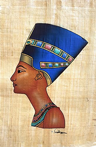 NileCart Collection of 4 sheets Egyptian papyrus paintings Original Hand Painted Papyrus Paper Ancient Egyptian size 9x13 in. (22x26 cm). handmade in Egypt. (King TUT Collection). - image 4