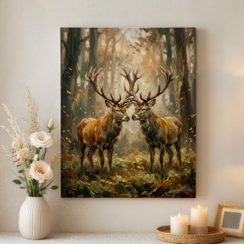 Lienzo decorativo de árboles para pared en formato cuadro de 40 x 50 cm