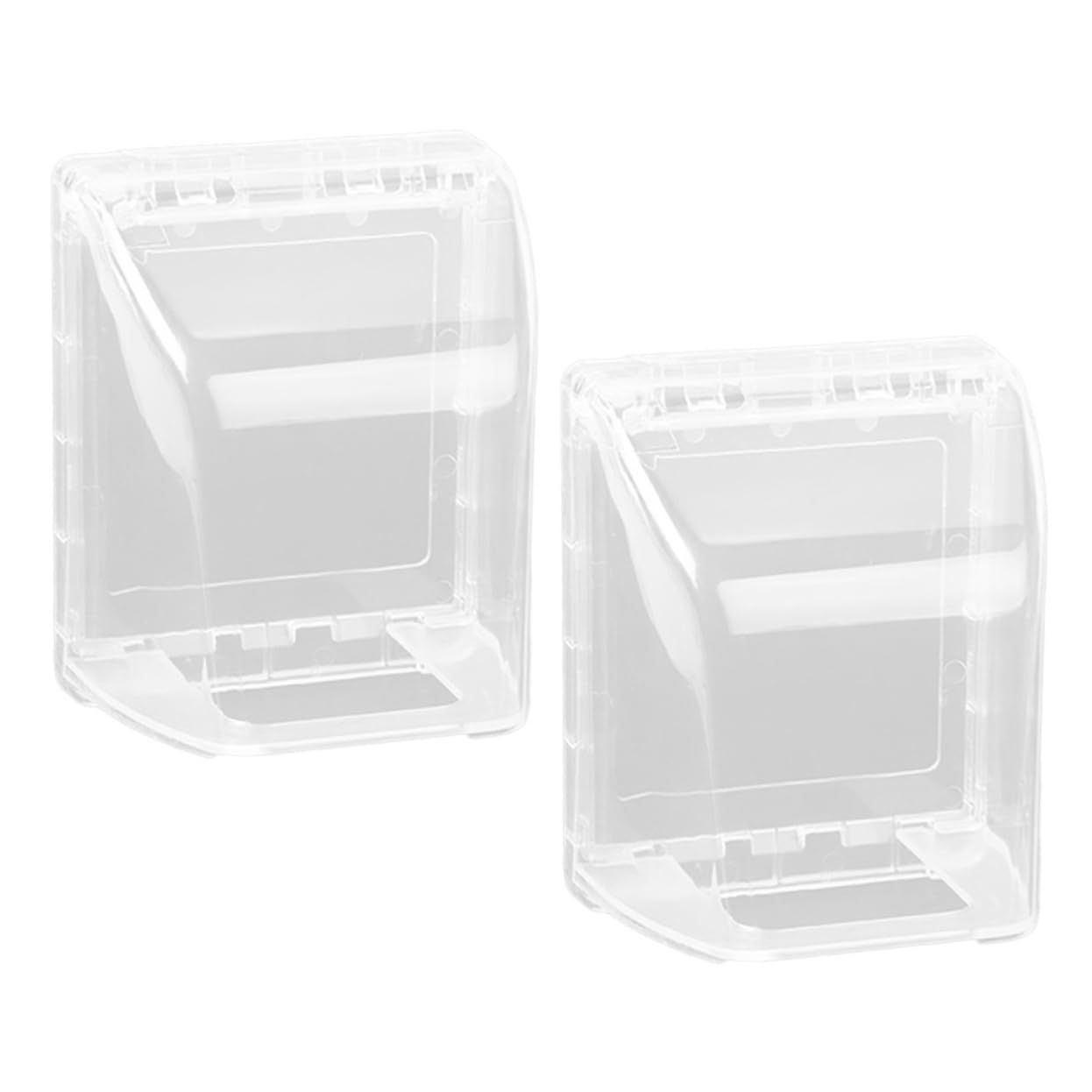 SHINEOFI 5 Ensembles Capot De Protection De Prise Cache-fil Pour Mur Sécurité Prise Électrique Protecteur Preuve Couvertures De Sortie Bébé Imperméabilisant Blanche Plastique 2 Pièces * 5