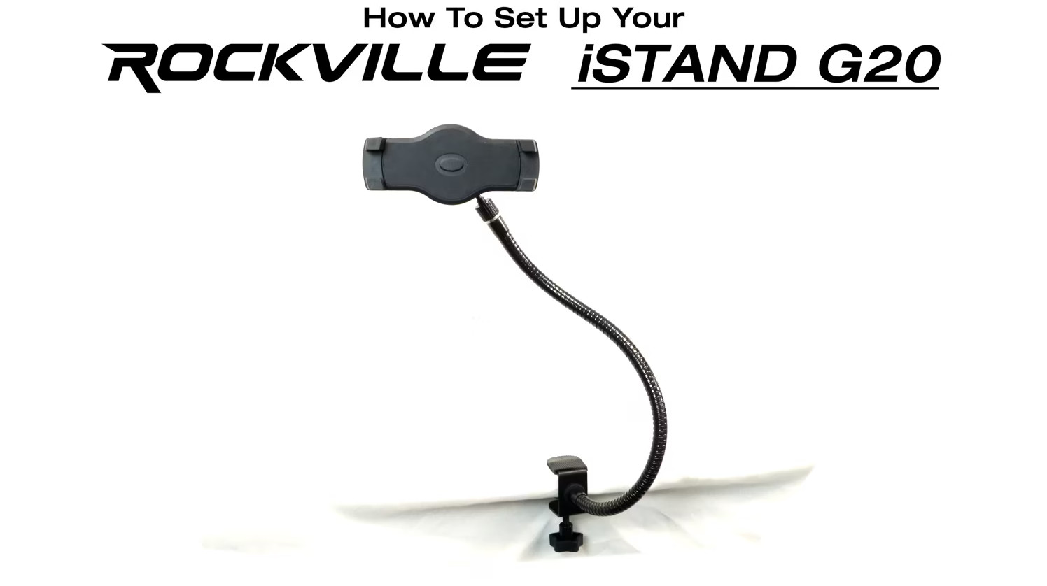 Amazon.com: Rockville iStand G20 20” Gooseneck Stand, Clamp Base