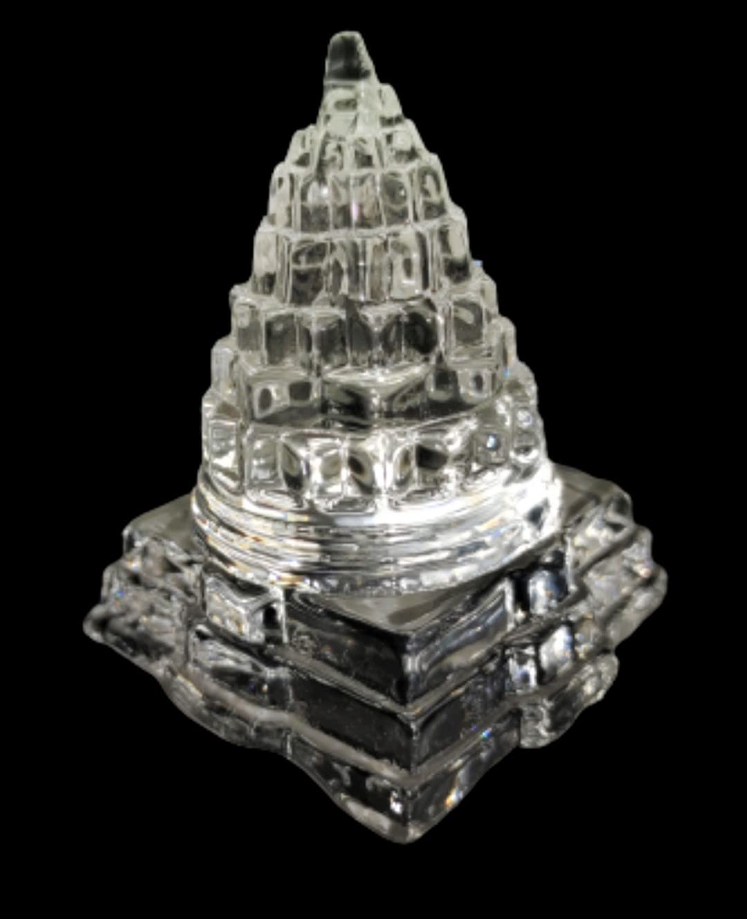 RDV AAA Quality Pure Sphatik Shree Yantra (Crystal White, 90 Grams)