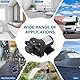 plplaaoo Membranpumpe 12V Selbstansaugend, Druckwasserpumpe mit Druckschalter 55 Psi, Shurflo 4008-101-E65 Ersatz für RV, 3 Gallonen/Min 12V DC 7,5A, Aus PVC Kupfer, Für Wohnmobil, Küche, Outdoor usw