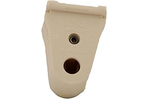 Leviton 6631 1-Count 2537 WH Fluor Pedestal Slim FIXE 660W600V, Cream
