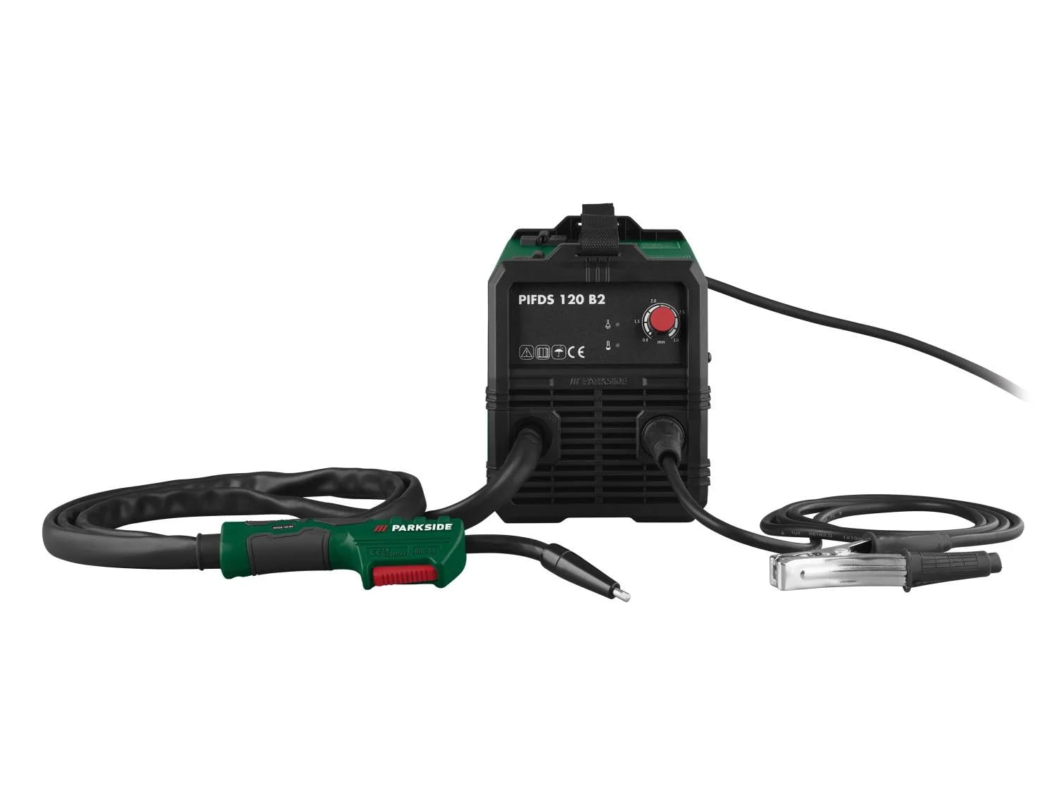 Offerta FITNMORE per saldatrice inverter a filo animato PARKSIDE PIFDS 120 con accessori, portachiavi apribottiglie HEADNMORE, matita da carpentiere HEADNMORE e calze da lavoro PARKSIDE