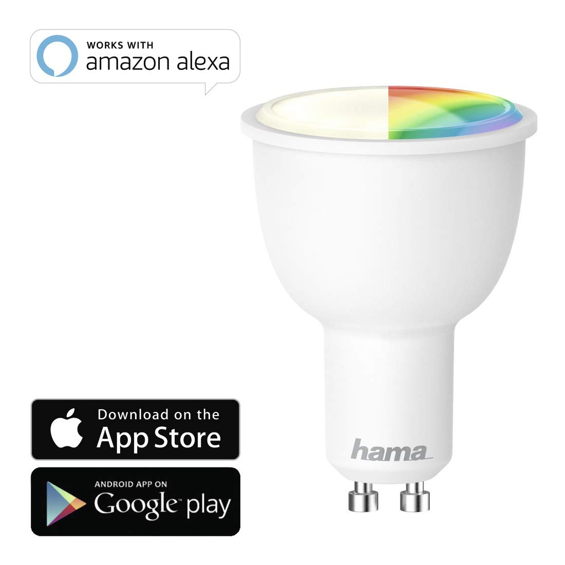 LE GU10, equivalente a halógeno de 50 W, 5000 K, luz blanca natural, 3 W, 350 lm, ángulo de haz