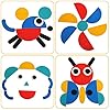 LEADSTAR Tangram Madera,36 Piezas Tangram Puzzle y 60 Piezas Diseño Tarjetas Animales Rompecabezas Juguetes Educativos Regalos para Niños de 3 4 5 6 años #5