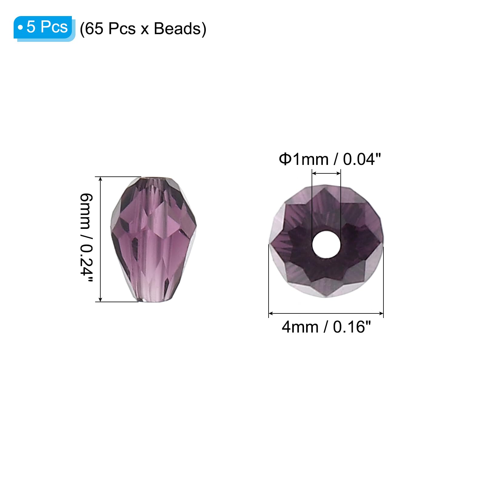 PATIKIL Teardrop Faceted Beads - Image 2