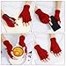 Grevosea 2 Pair Fingerless Gloves, Winter Half Finger Gloves Thickened Polyester Warm Glove Knit Touchscreen for Men and Women