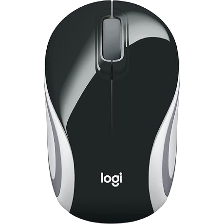 Logitech M187 Ultra Portable Wireless Mini Mouse Ideal for On-the-go Productivity