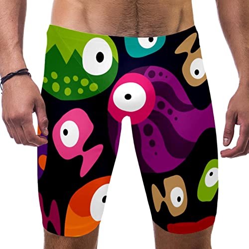 Traje de natación de competición de corte cuadrado con resistencia para hombre y niño