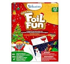 Skillmatics Foil Fun – Mess-Free Holiday Art & Craft Kit for Kids, DIY Creative Activity, Travel Game, Christmas Stocking S…