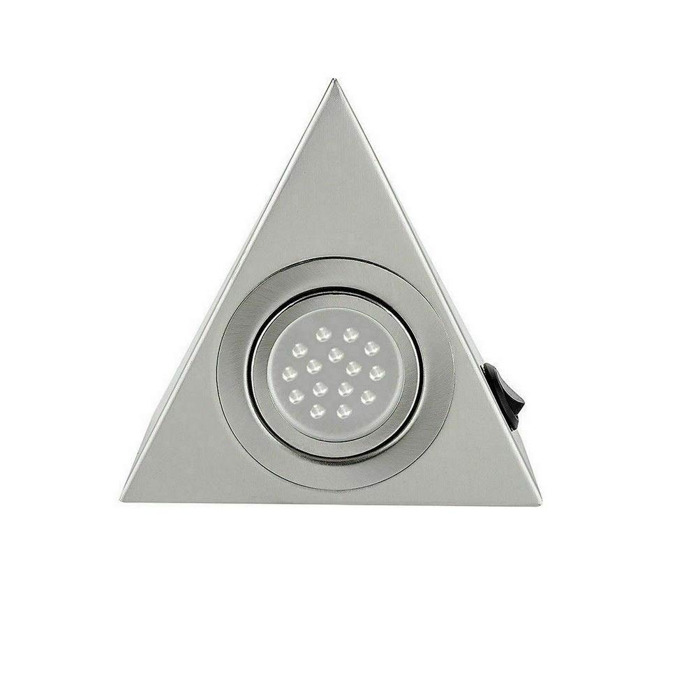 UK-TECH Led Kitchen Lights for Under Units Cupboard Triangle Light Kit Surface Mounted Light Fittings (Warm White)