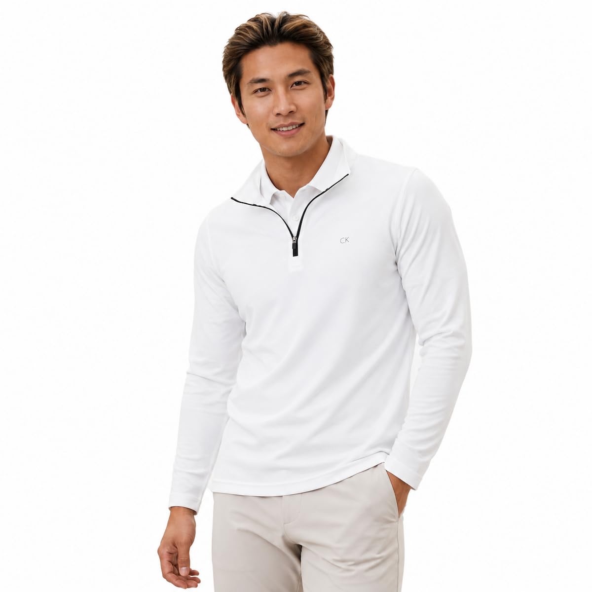 Calvin Klein 2026 Golf Hombre CK Harlem Technical 1/4 Zip Suéter
