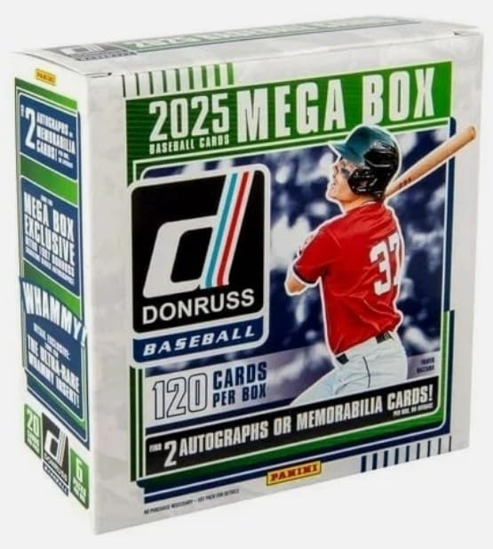 Amazon.com: NEW 2025 Donruss Baseball MEGA Box, 120 Cards, 2