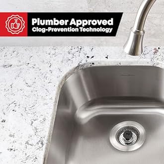 SinkShroom Clog-Free Stainless Steel Sink StrainerStandard, Chrome Gray