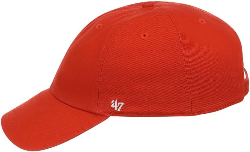 '47 Blank Classic Clean Up Cap, Adjustable Plain Baseball Hat for Men and Women – Orange - Image 6
