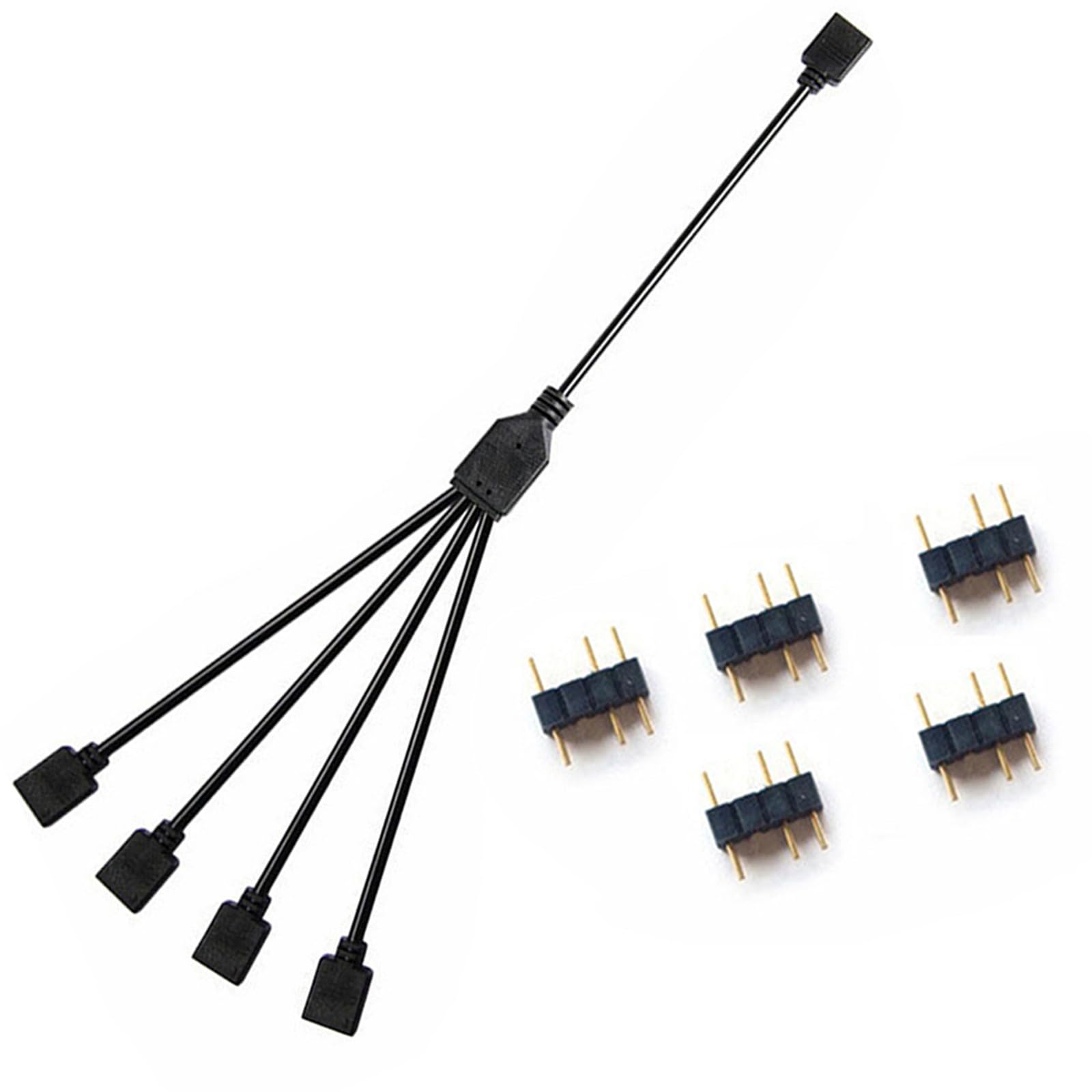 Amazon.co.jp: サムコス ARGBファン用電源ケーブル 5V3ピン 4分岐