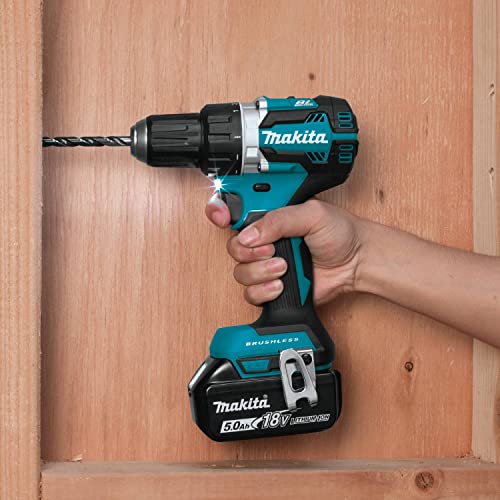 Makita Xfd12T 5.0 Ah 18V Lxt Lithium-Ion Compact Brushless Cordless 1/2" Driver-Drill Kit #TOP6