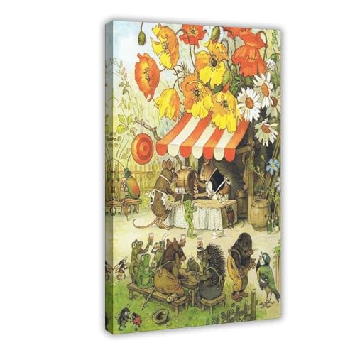 Animaux fantaisistes en impression sur toile pour décorer une chambre d'enfant