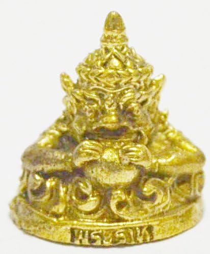 Thailand Buddha Thailand Amulets Tiny Rahu Om JUN Moon Wealth Money Lucky Thai Magic Blessed Amulet Thailand Gift