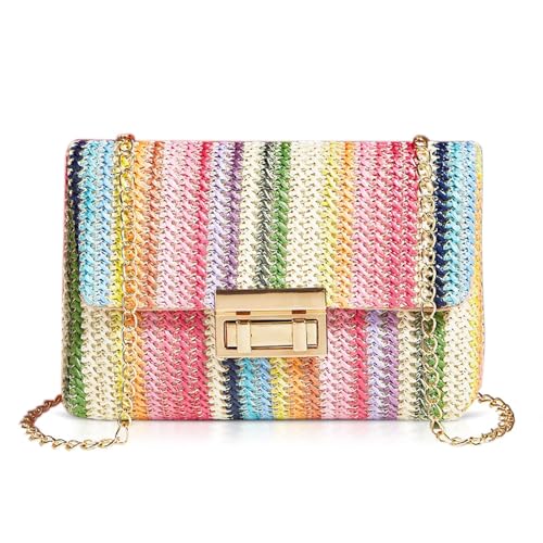 Bolso de Playa Bohemio de Paja para Mujer miniatura 1