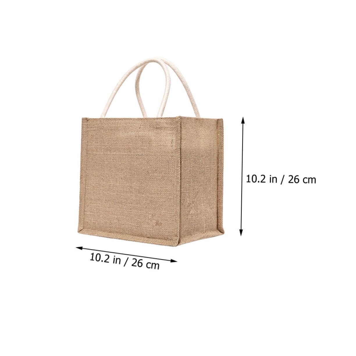 2 pezzi Borsa in Juta Sacchetto Organizzatore in Lino Riutilizzabile Leggera e Resistente Shopper Multiuso per Shopping Quotidiano e Spesa