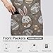 SESLFLKPJK Dog Grooming Wedding Restaurant Kitchen Apron Large Pocket Waterproof Fashion Apron Boys Girls, Easter Rabbit Eggs Art Apron With Roomy Pocket, Easy Care Aprons